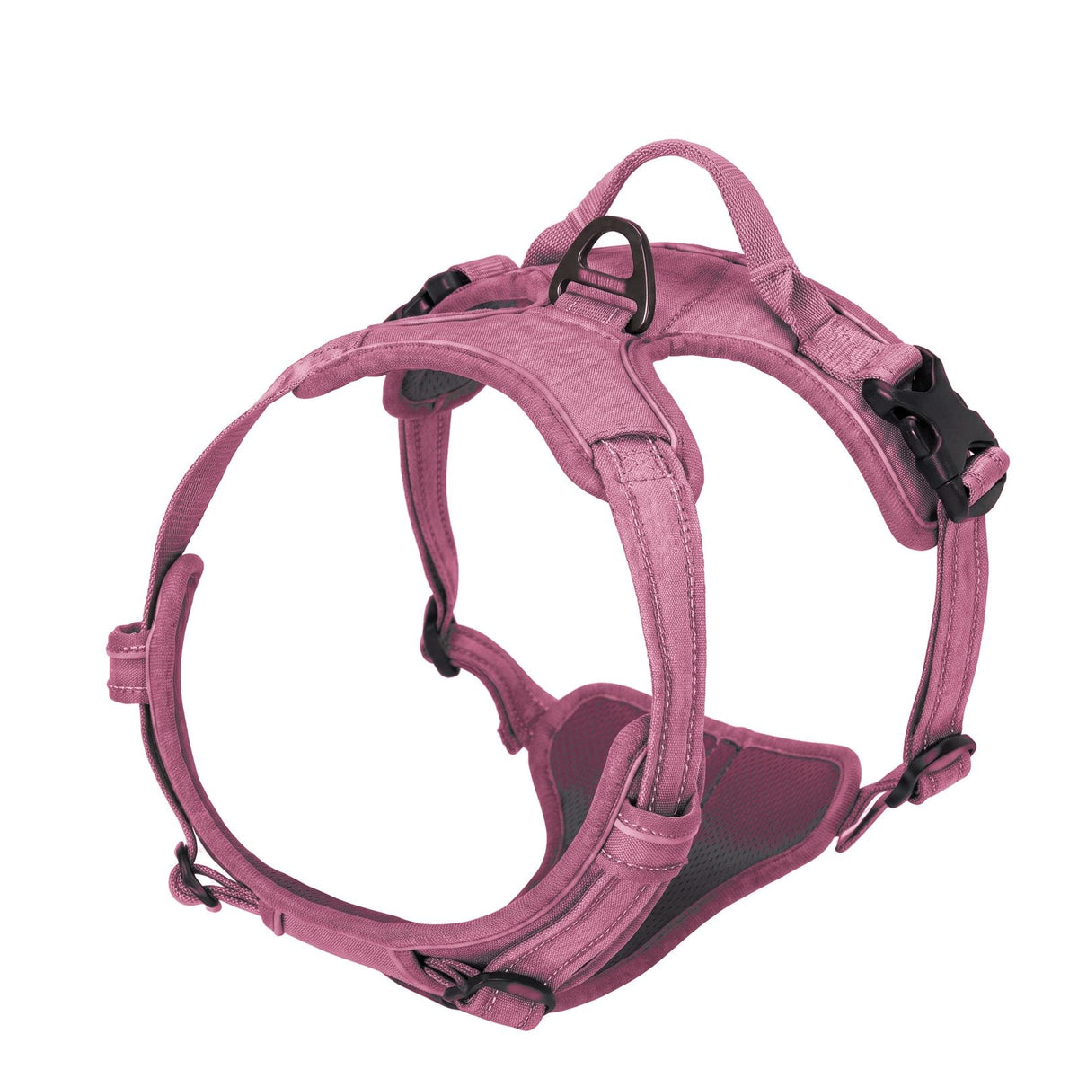 Pettorina cane antitiro regolabile, colore rosa
