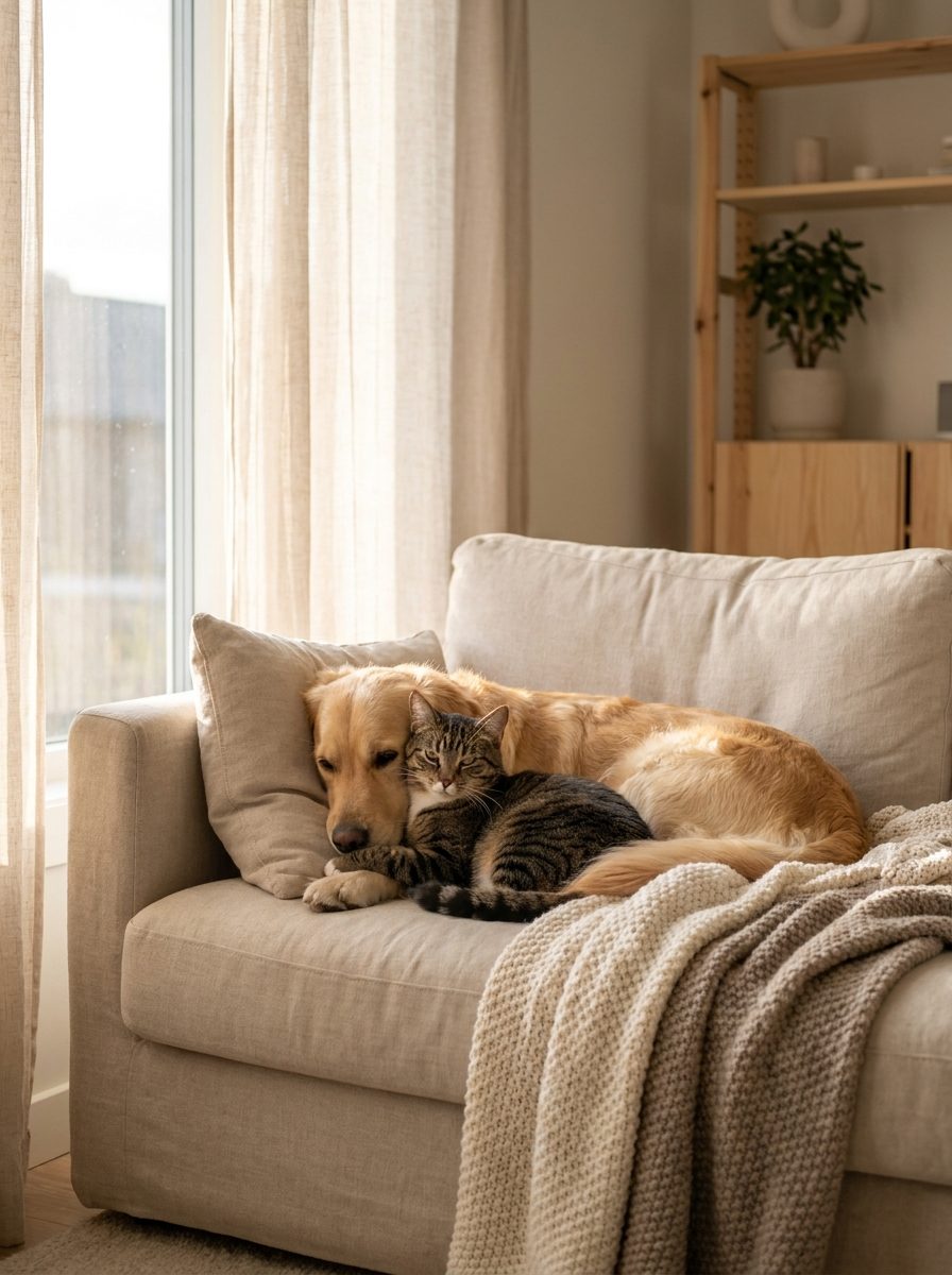 Animali - cane e gatto insieme