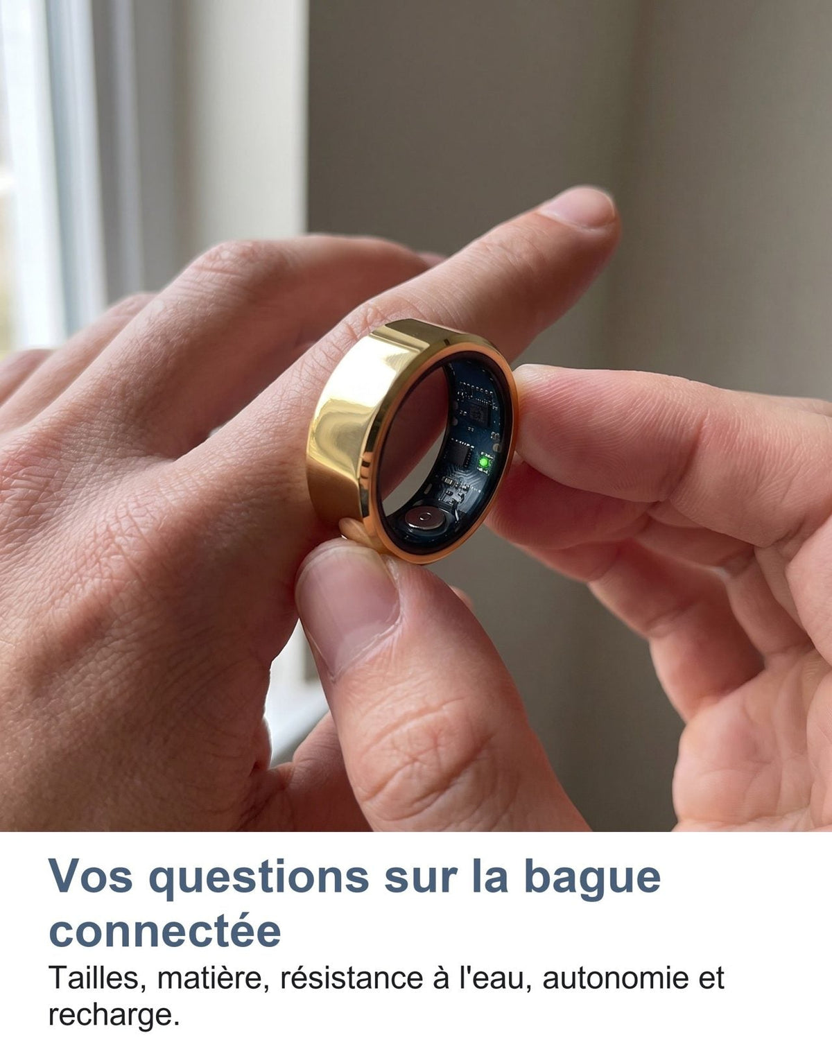 Le tue domande sull'anello smart: taglie, materiale, resistenza all'acqua, autonomia e ricarica