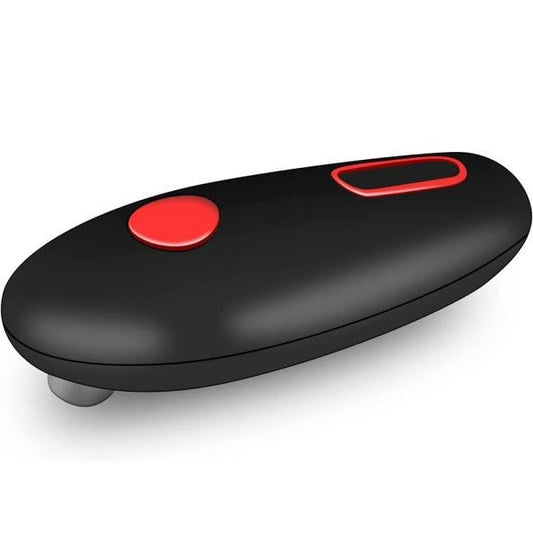 Apriscatole elettrico automatico, bordo liscio senza tagli, colore nero
