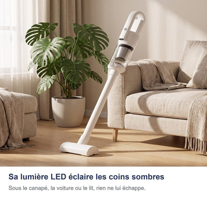 La luce LED illumina gli angoli bui sotto i mobili