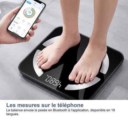 Le misure sul telefono, nell'app collegata in Bluetooth