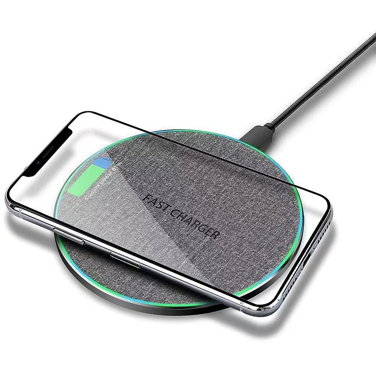 Caricatore wireless Qi 15 W, altra angolazione