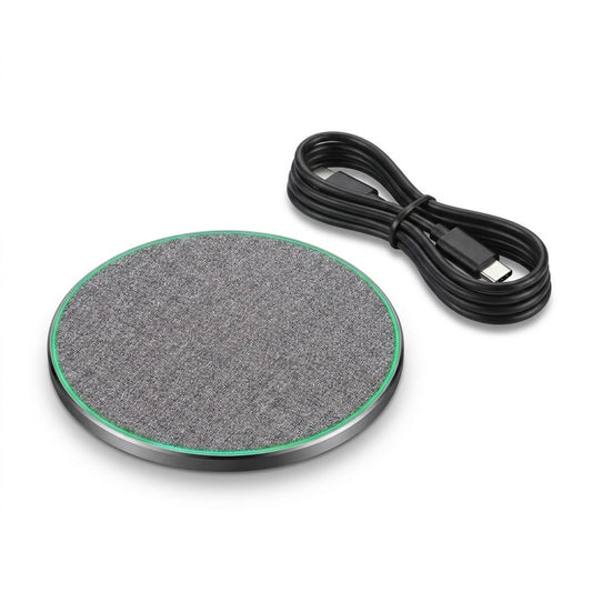 Caricatore wireless Qi 15 W, colore grigio