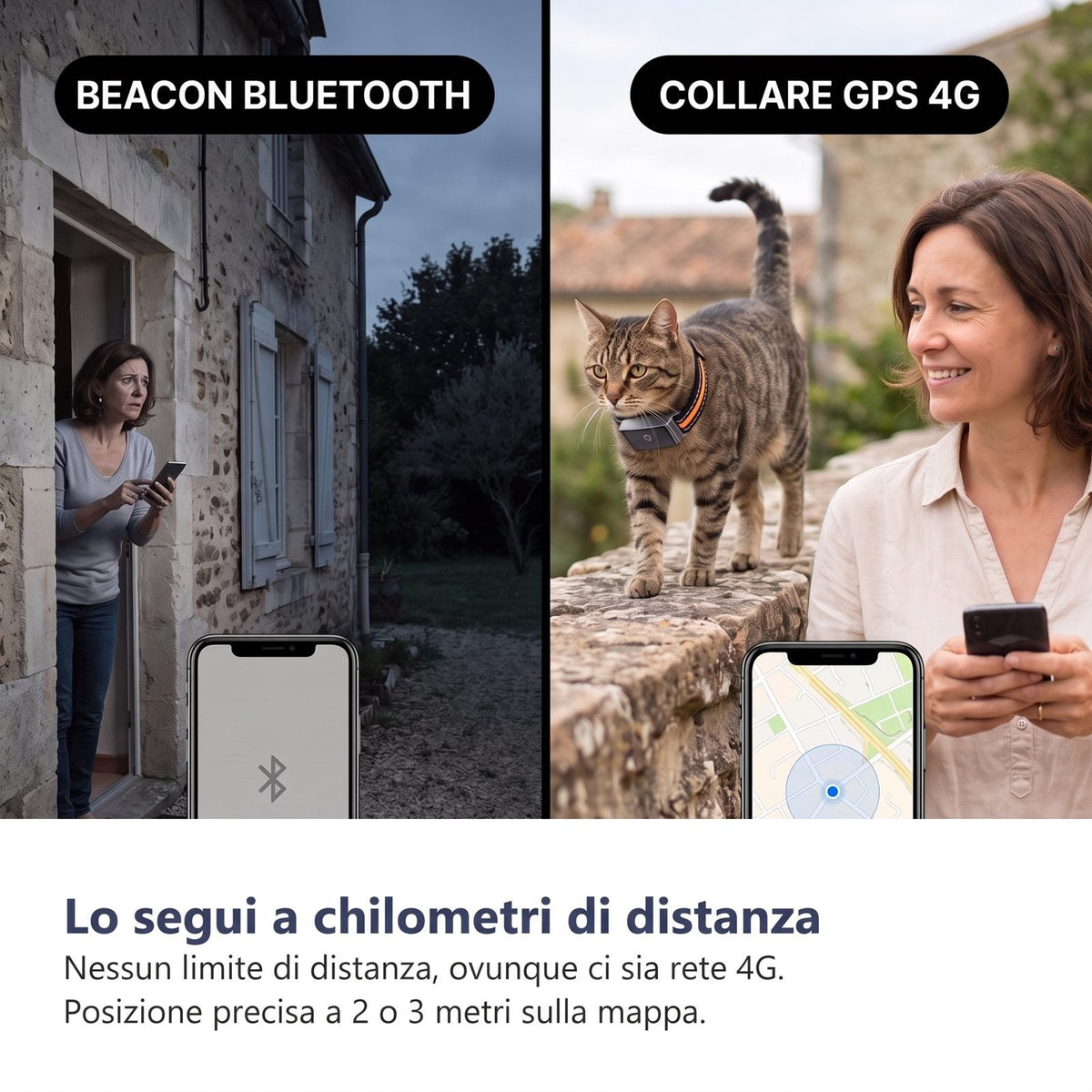 Lo segui a chilometri di distanza, precisione di 2 o 3 metri