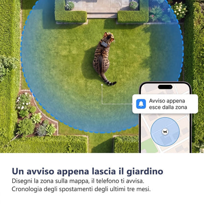 Un avviso appena lascia il giardino