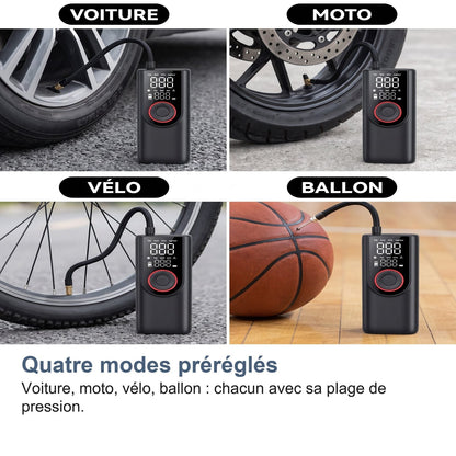 Quattro modalità preimpostate: auto, moto, bici, pallone