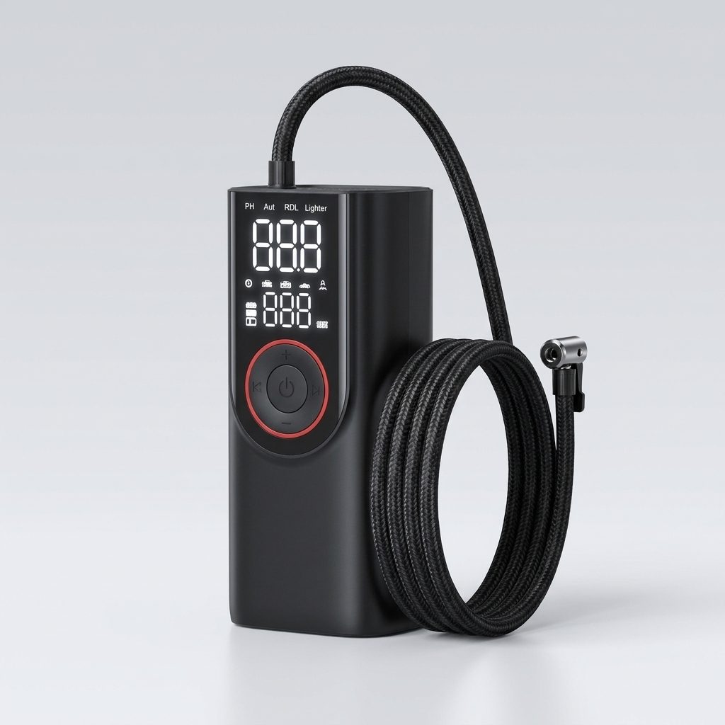 Compressore portatile auto 150 PSI a batteria 6000 mAh con arresto automatico