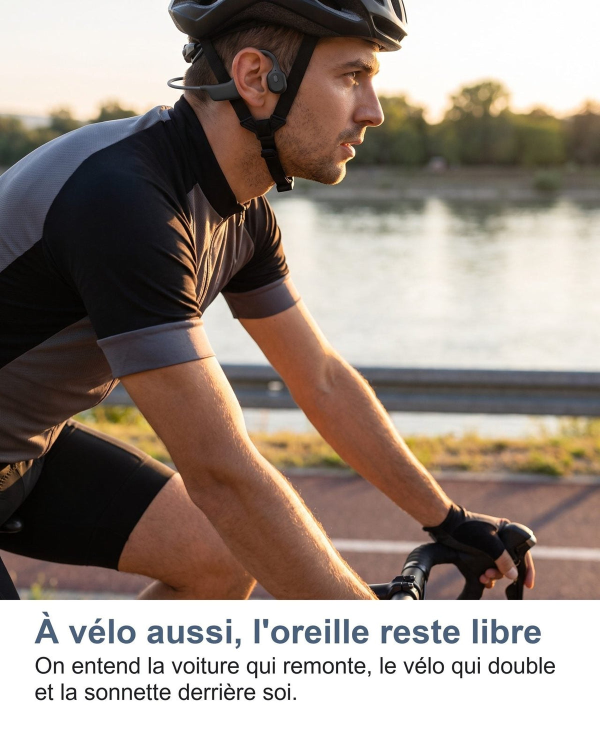 Anche in bici l'orecchio resta libero: senti l'auto che si avvicina, la bici che sorpassa e il campanello dietro di te