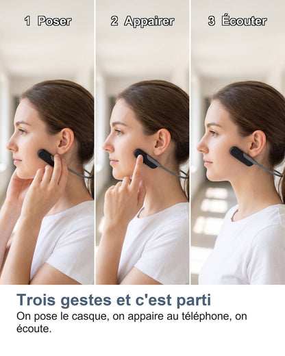 Tre gesti e sei pronto: indossi le cuffie, le abbini al telefono, ascolti