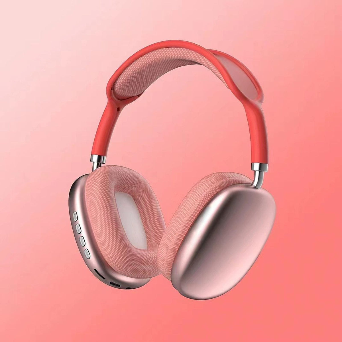 Cuffie Bluetooth over ear wireless, colore rosso