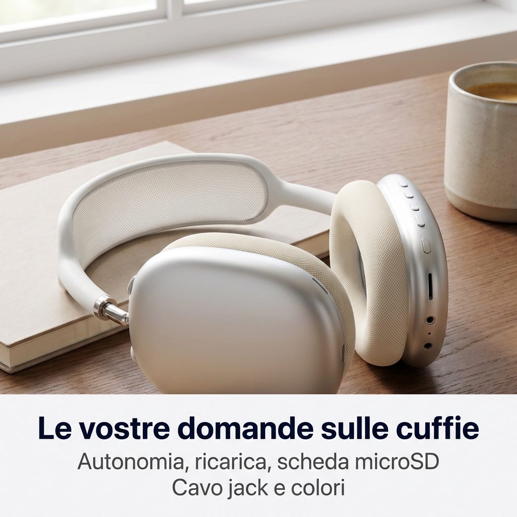 Le vostre domande sulle cuffie: autonomia, ricarica, scheda microSD, cavo jack e colori