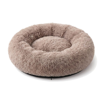Cuscino per cani con bordo imbottito, sfoderabile e lavabile in lavatrice, colore beige chiaro