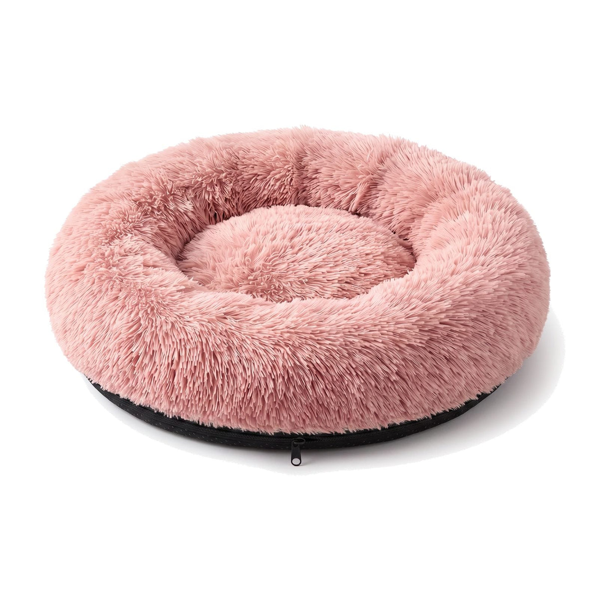 Cuscino per cani con bordo imbottito, sfoderabile e lavabile in lavatrice, colore rosa chiaro