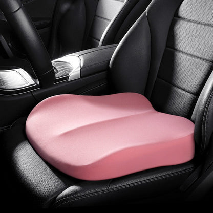 Cuscino sedile auto rialzo in memory foam, colore rosa