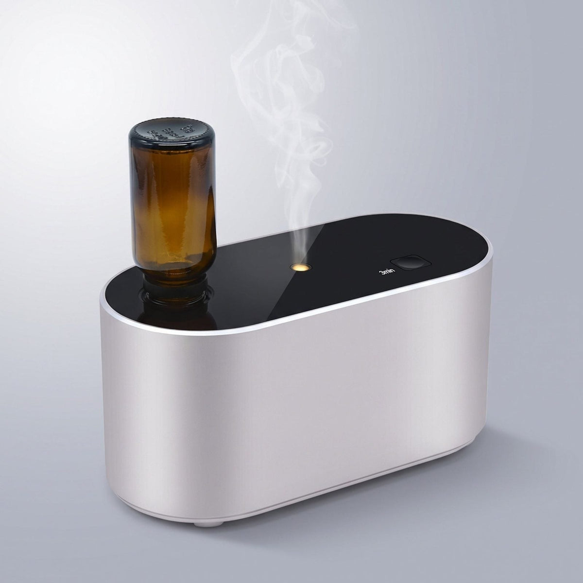 Diffusore oli essenziali senza acqua, colore argento