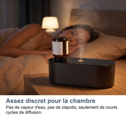 Abbastanza discreto per la camera: niente vapore acqueo, niente gorgoglii, solo brevi cicli di diffusione