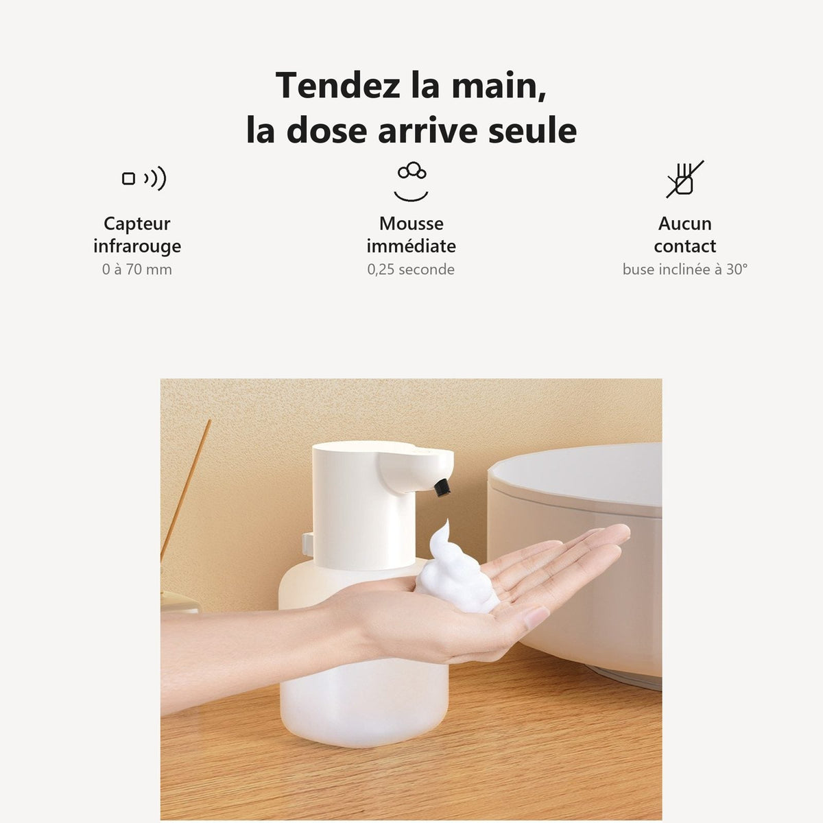 Tendi la mano, la dose arriva in 0,25 secondi