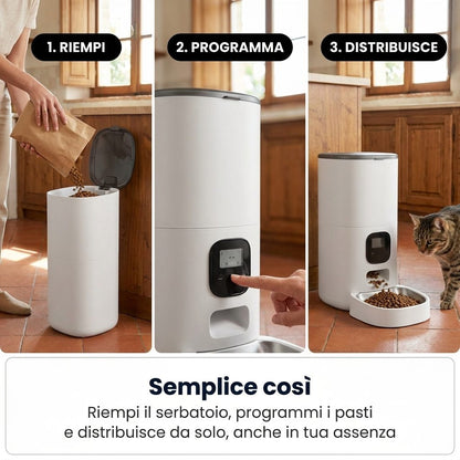 Semplice così: riempi, programma, distribuisce da solo