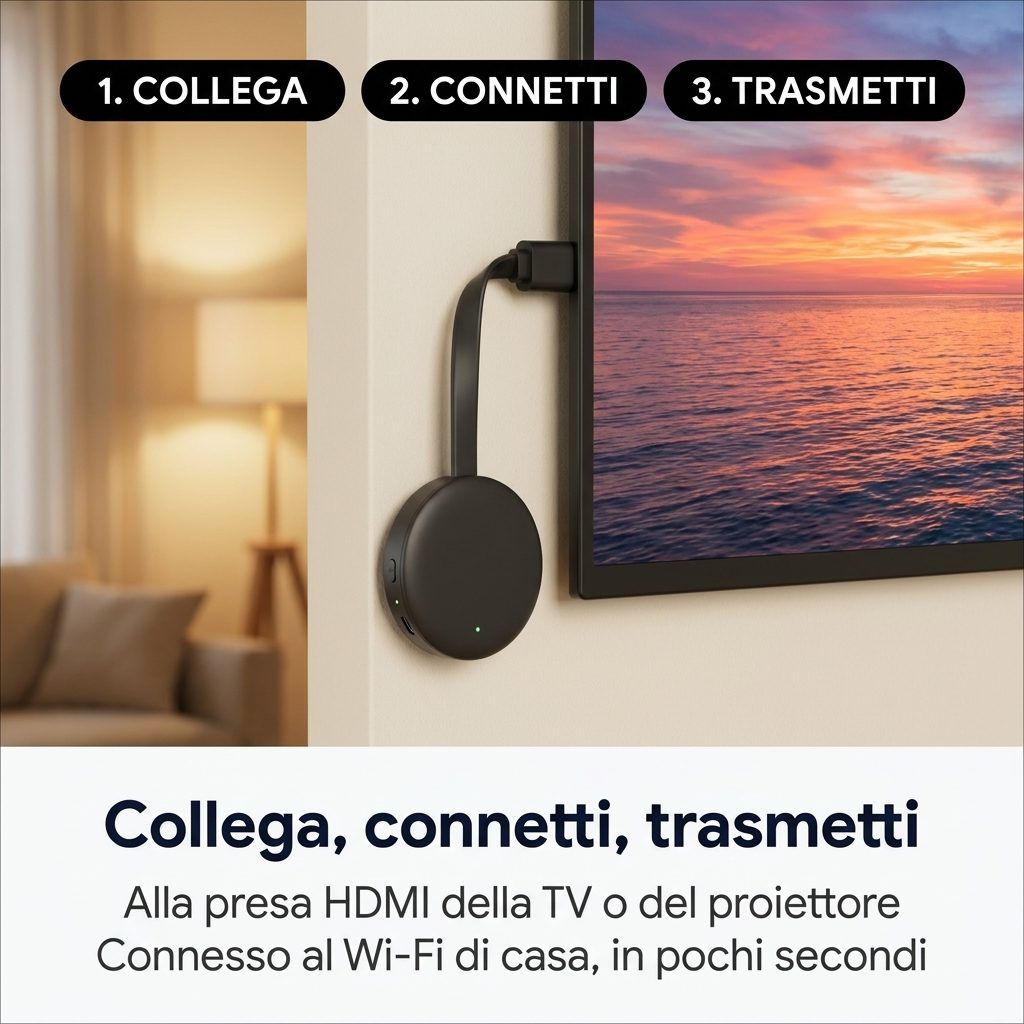 Collega, connetti, trasmetti