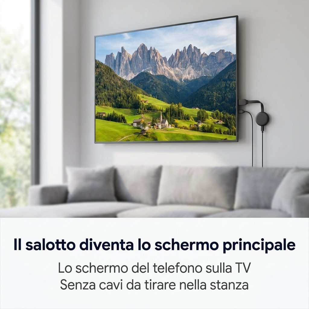 Il salotto diventa lo schermo principale