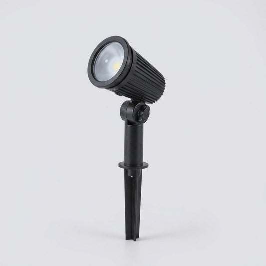 Faretto solare da giardino orientabile con picchetto, luce bianca