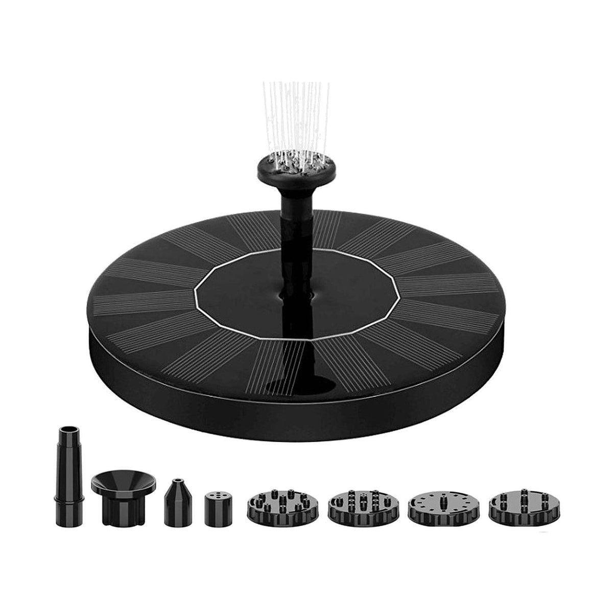 Fontana solare galleggiante da 16 cm con i suoi 6 ugelli