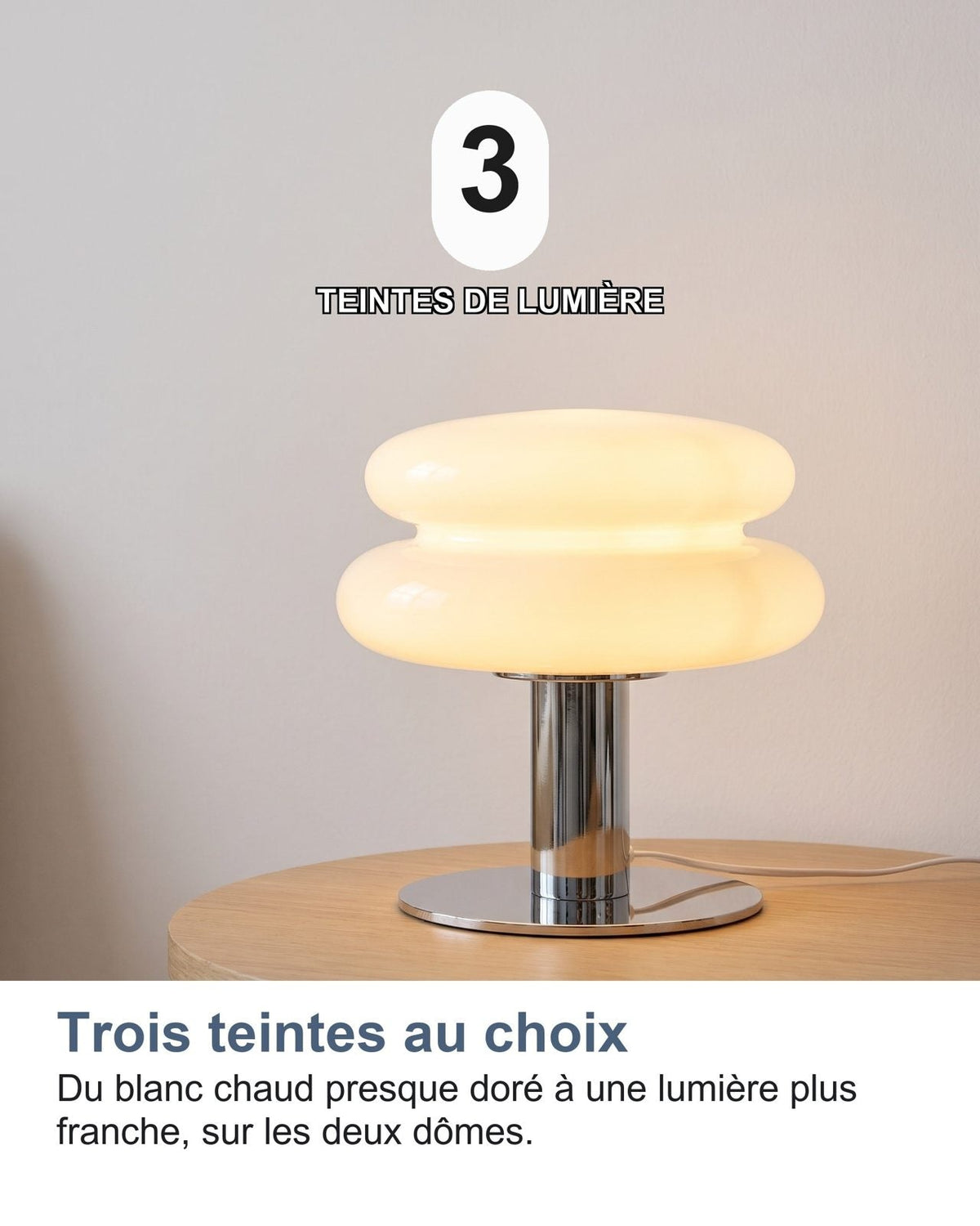 Tre tonalità di luce, il numero su una parete nuda