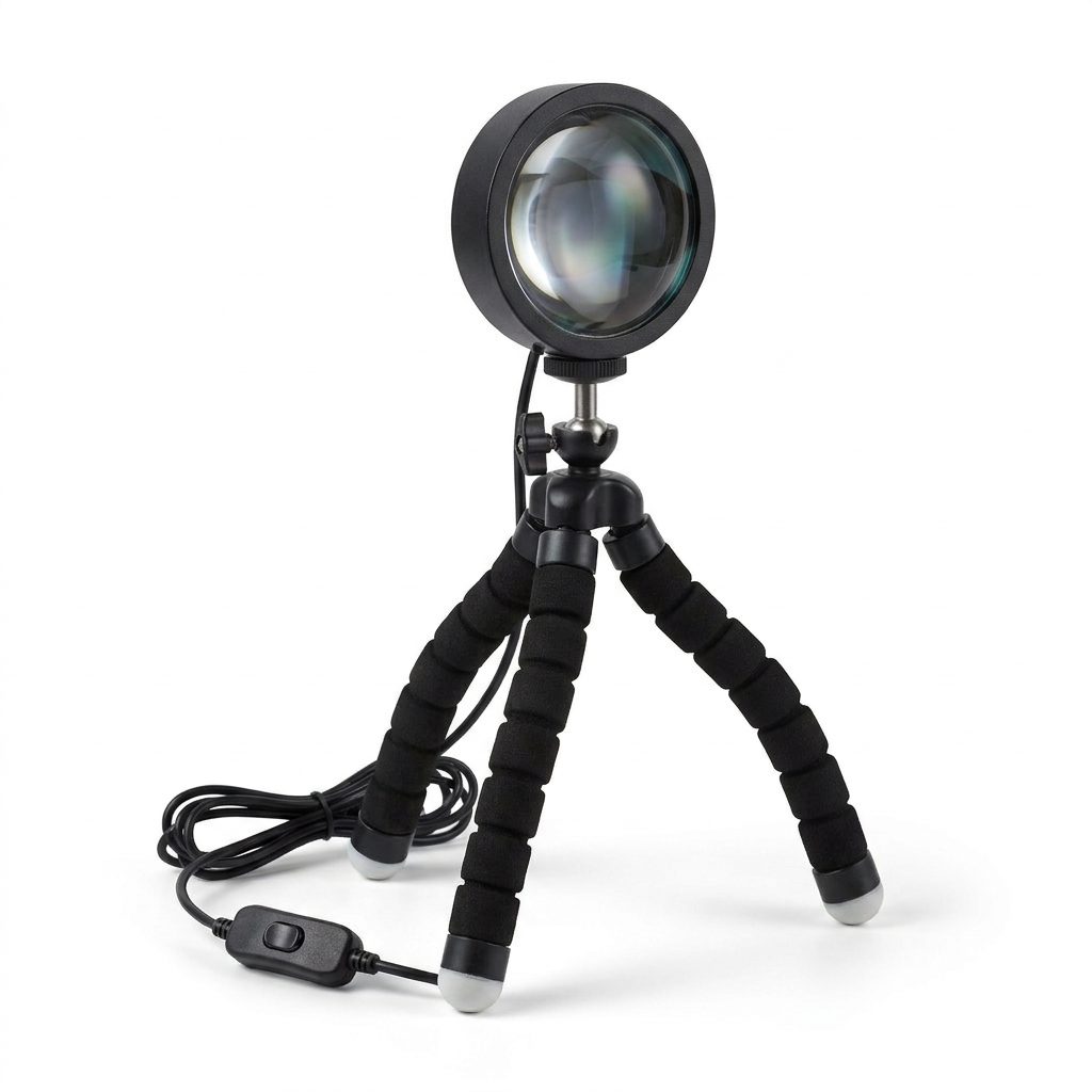 Lampada tramonto LED con proiettore sunset Wi-Fi e telecomando