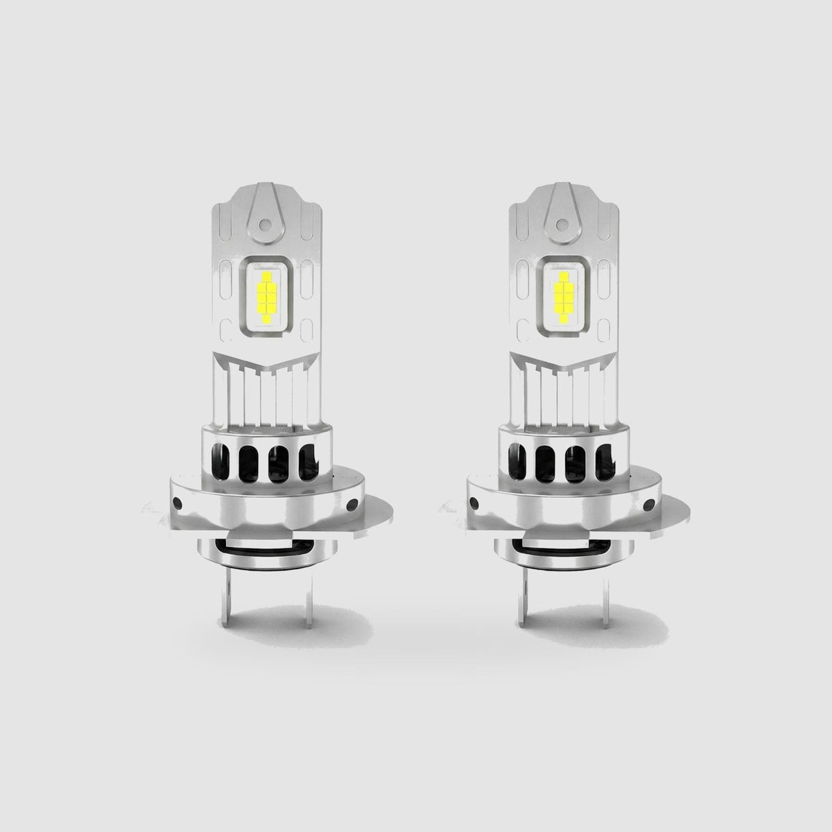 La lampadina LED H7 vista da vicino