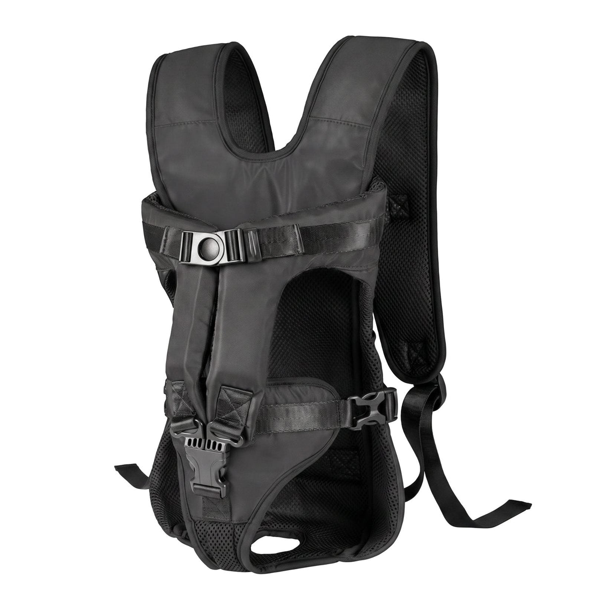 Marsupio per cani ventrale o zaino, 5 taglie, colore nero