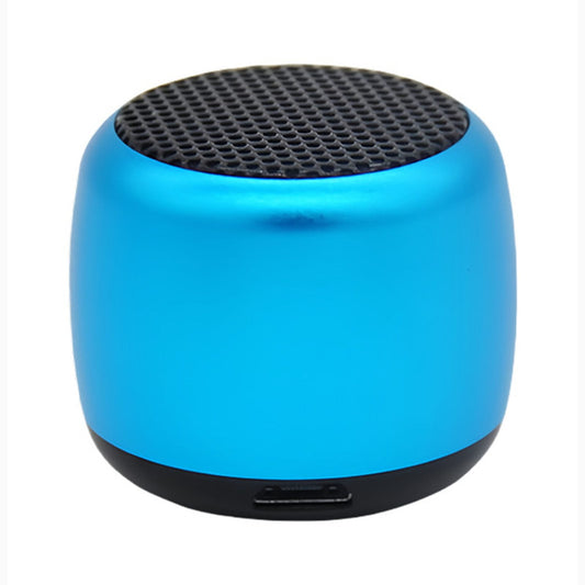 Mini cassa Bluetooth in metallo, abbinamento TWS e chiamate in vivavoce, colore blu