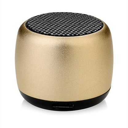 Mini cassa Bluetooth in metallo, abbinamento TWS e chiamate in vivavoce, colore oro