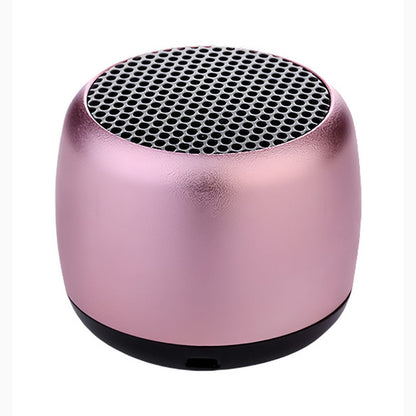 Mini cassa Bluetooth in metallo, abbinamento TWS e chiamate in vivavoce, colore oro rosa