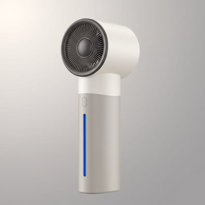 Ventilatore portatile, colore bianco e grigio