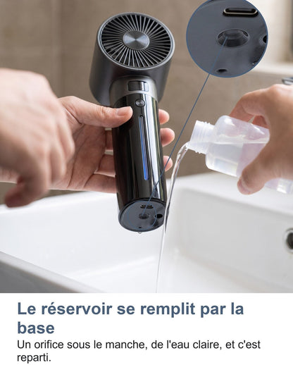 Riempimento del serbatoio del mini ventilatore turbo