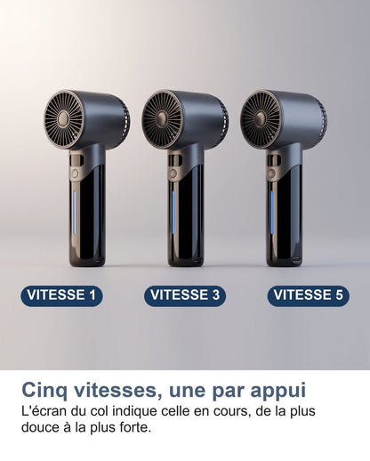 Le cinque velocità del mini ventilatore turbo
