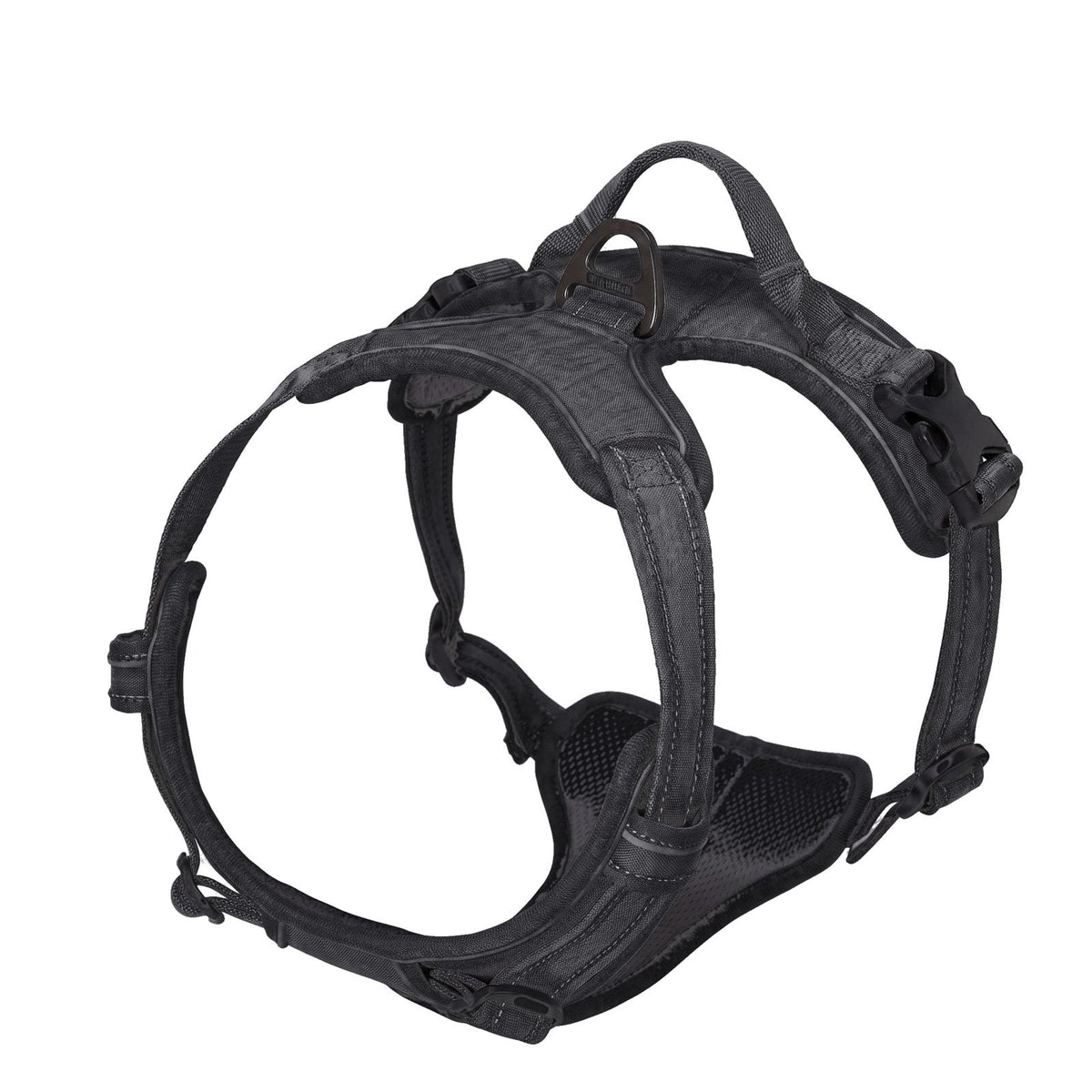 Pettorina cane antitiro regolabile, colore nero