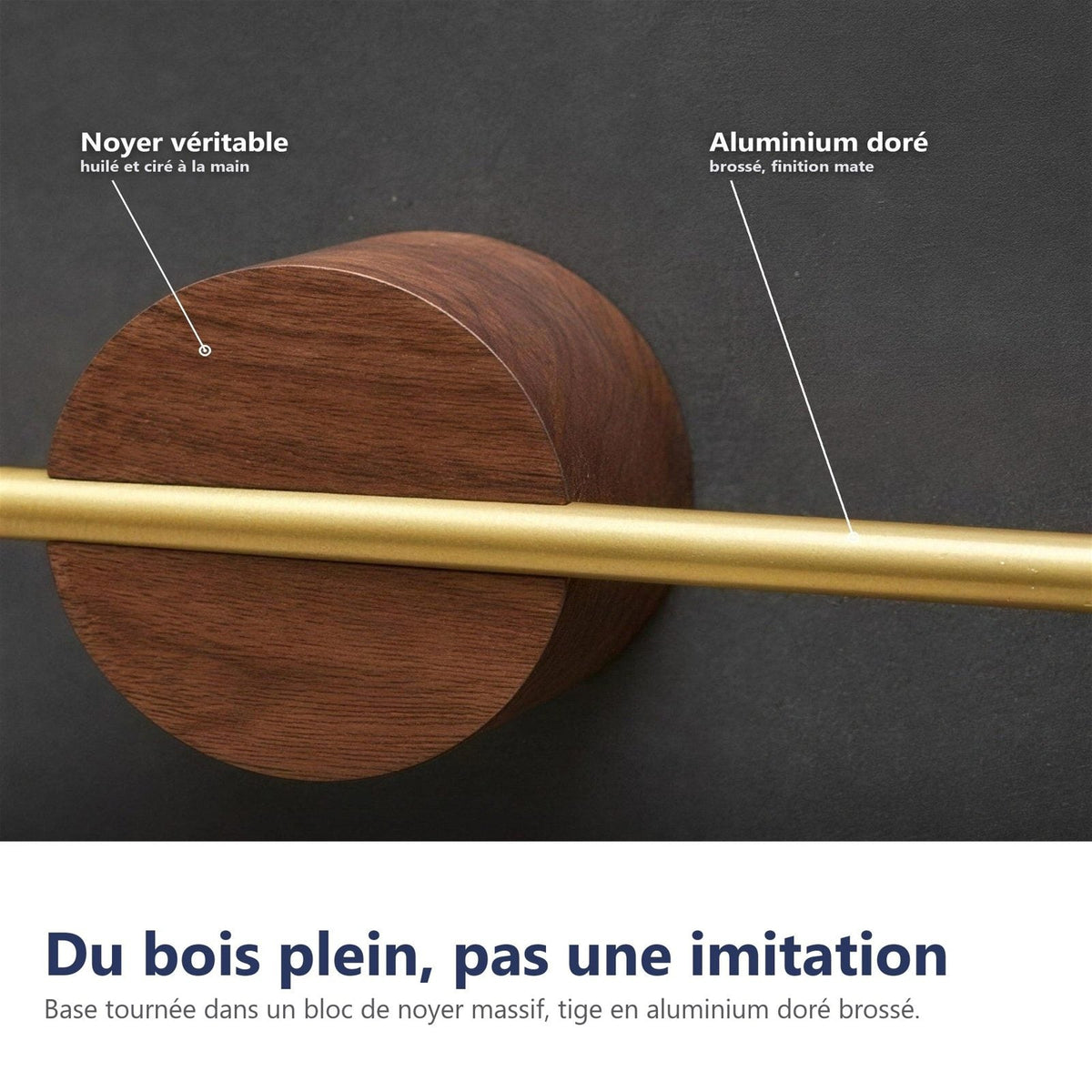 Legno pieno, non un'imitazione
