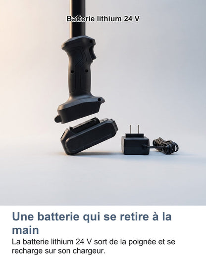 Una batteria che si toglie a mano