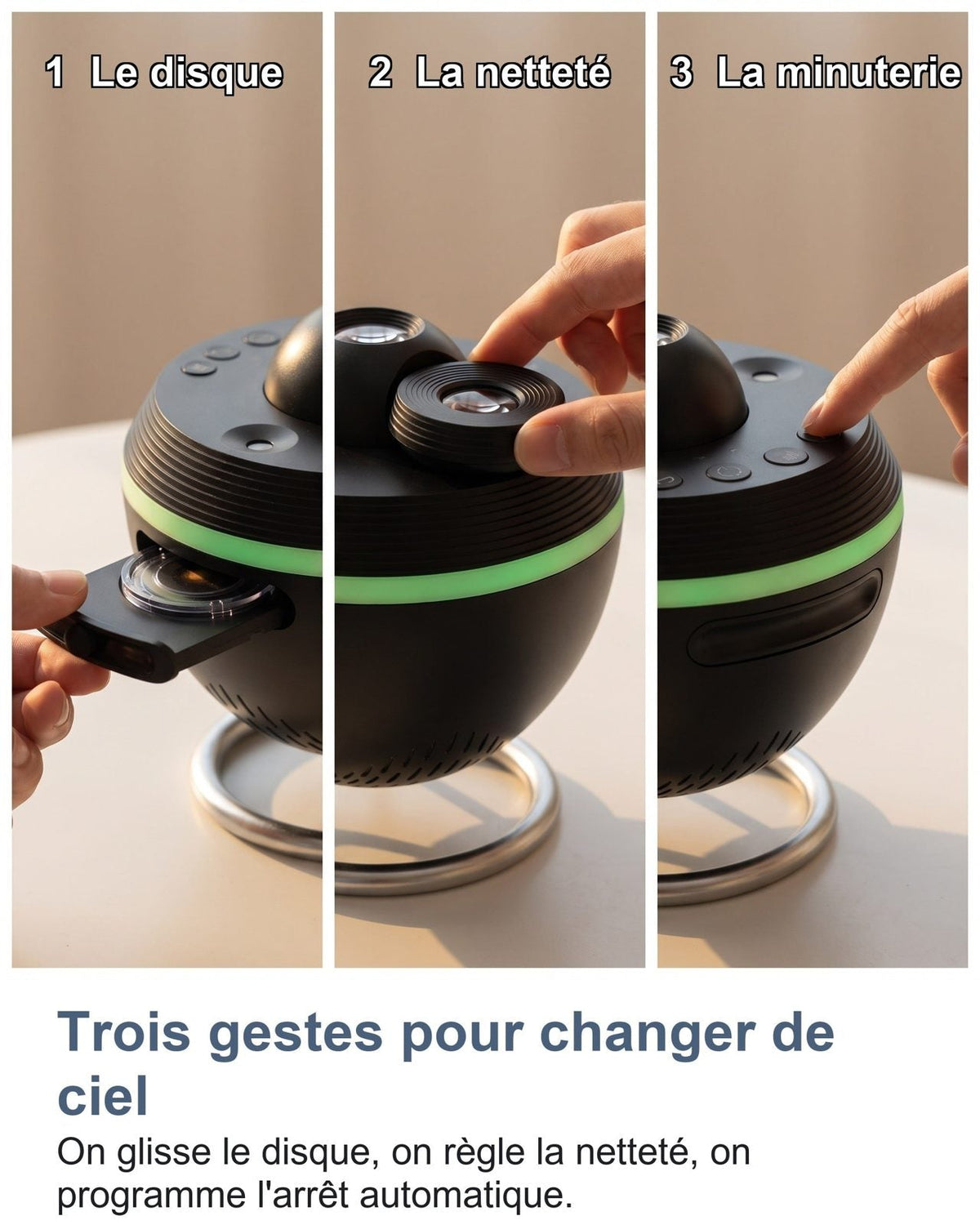 Tre passaggi: il disco, la nitidezza, il timer