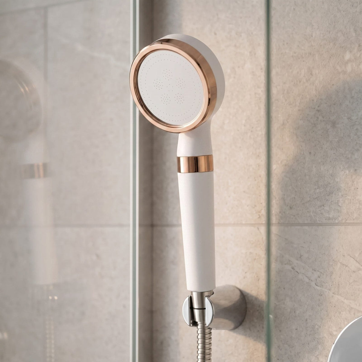 Soffione doccia, finitura Bianco