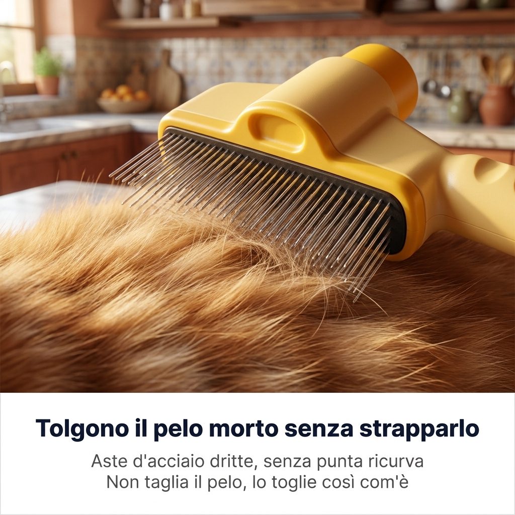 Tolgono il pelo morto senza strapparlo