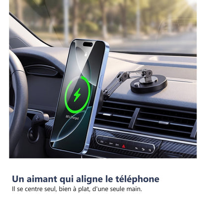 Un magnete che allinea il telefono in un gesto