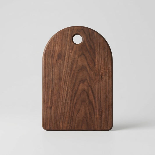 Tagliere in legno di noce massello, formato 34 x 20 cm