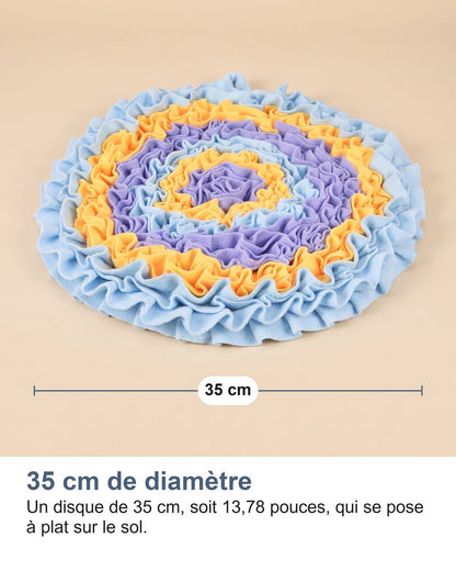 Tappeto olfattivo da 35 cm di diametro, un disco che si appoggia in piano sul pavimento
