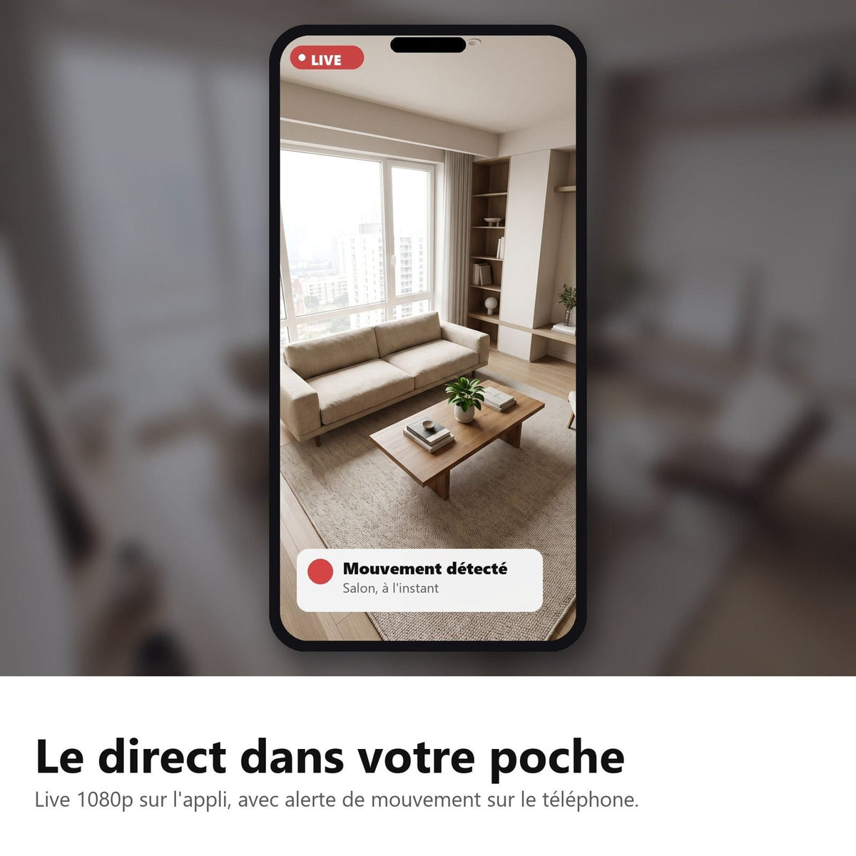 Diretta sull'app con avviso di movimento