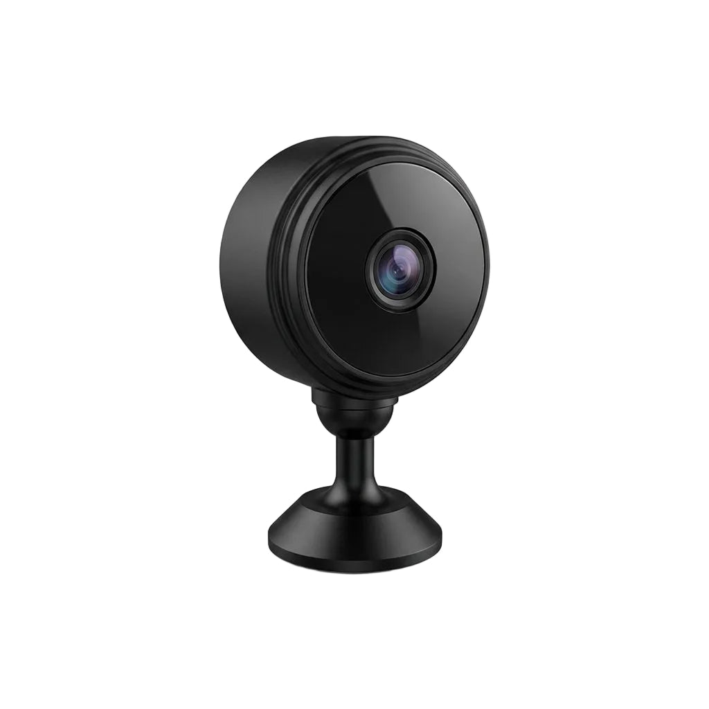 Mini telecamera wifi senza fili magnetica appoggiata in un ingresso