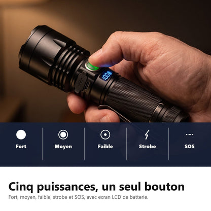 Cinque modalità su un solo pulsante con display LCD