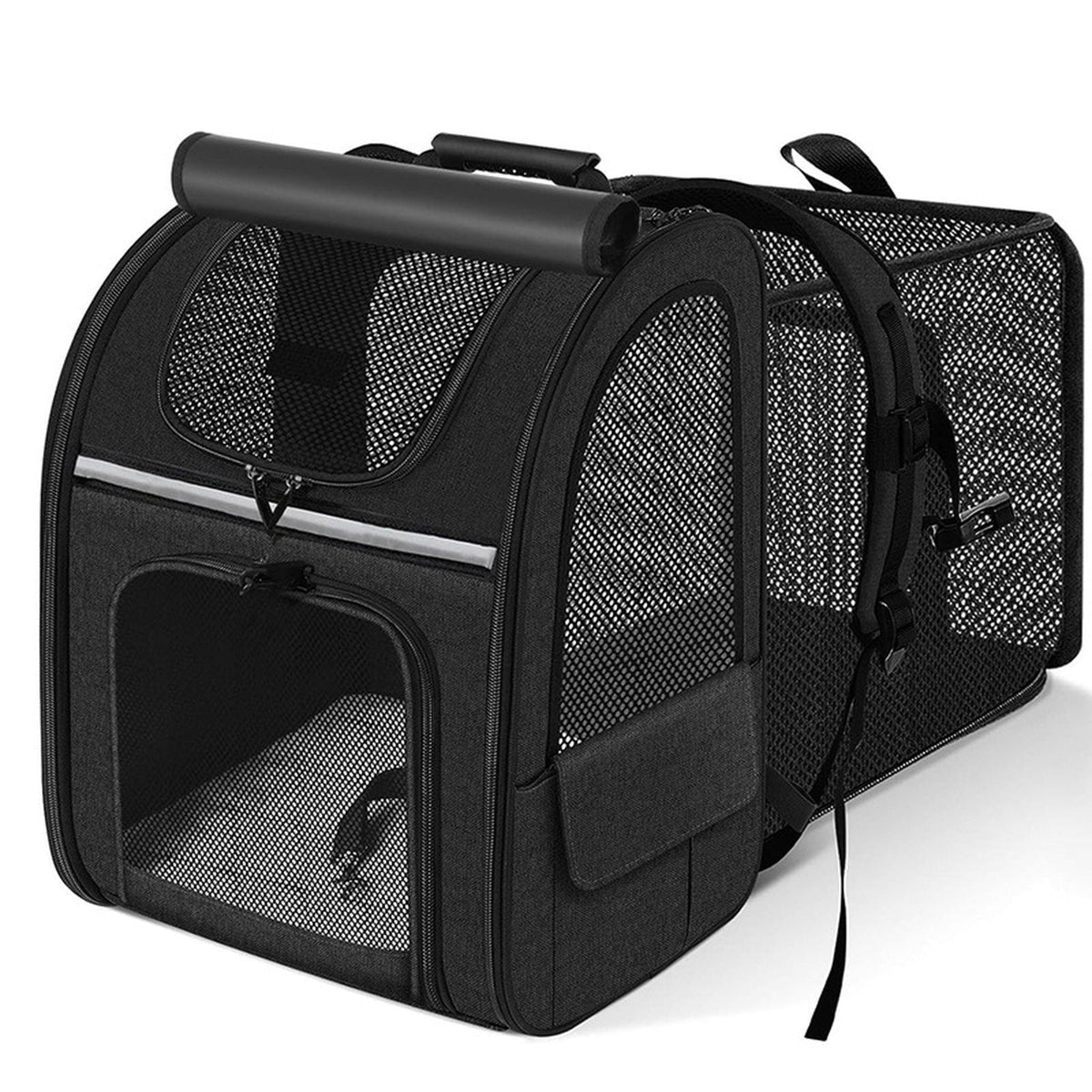 Zaino trasportino per animali, colore nero
